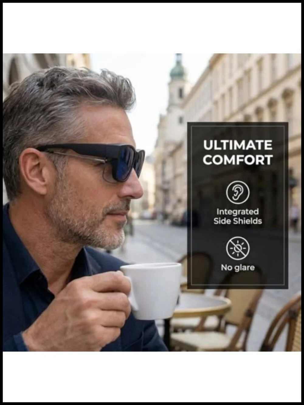 3 Pack Fit Over Sunglasses Square UV400 Shades Lightweight
